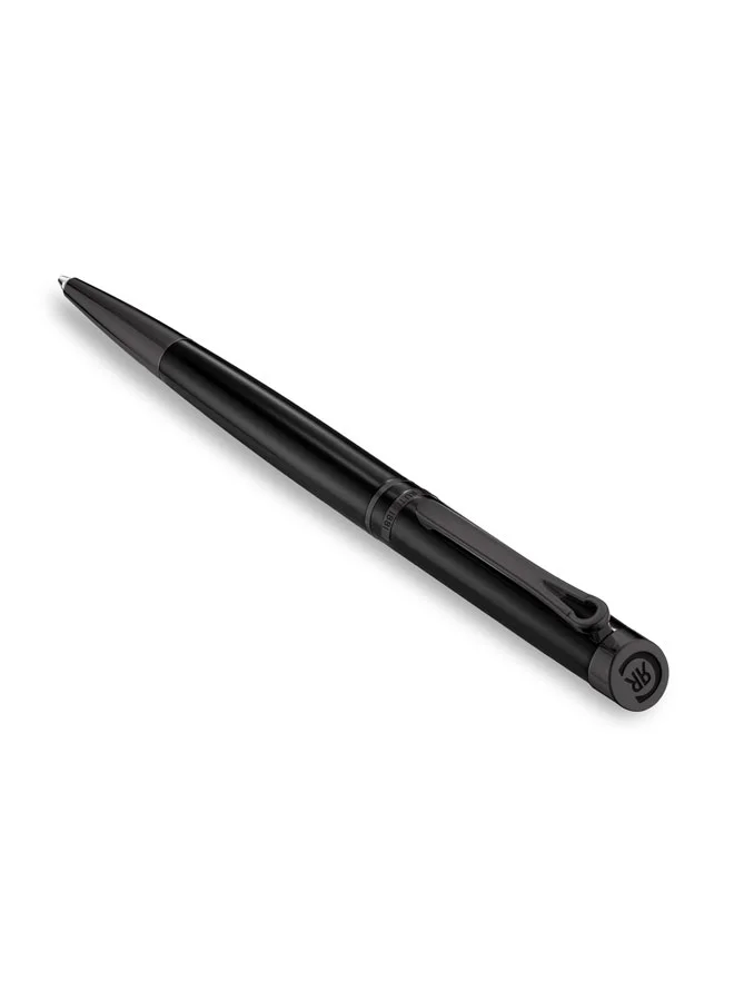 شيروتي 1881 Teodoro Black Gunmetal Twist Ballpoint Pen for Men, Blue Ink